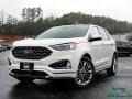 Star White Metallic Tri-Coat 2020 Ford Edge Titanium AWD