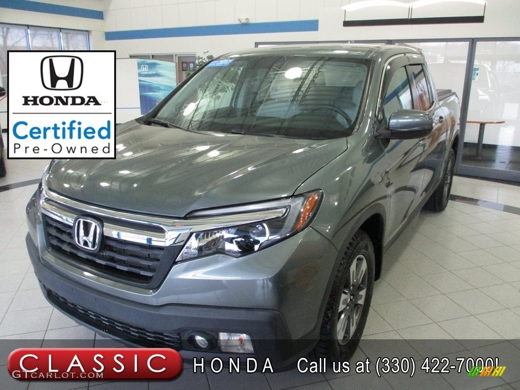 2017 Ridgeline RTL AWD - Forest Mist Metallic / Gray photo #1
