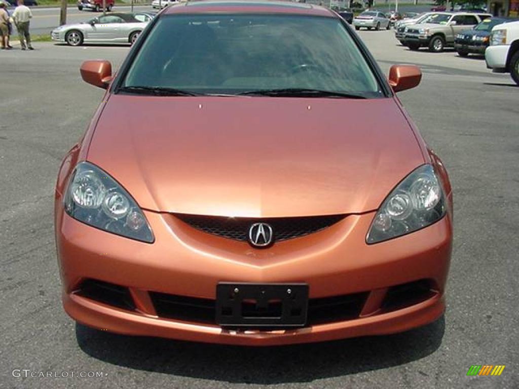 2005 RSX Type S Sports Coupe - Blaze Orange Metallic / Ebony photo #3