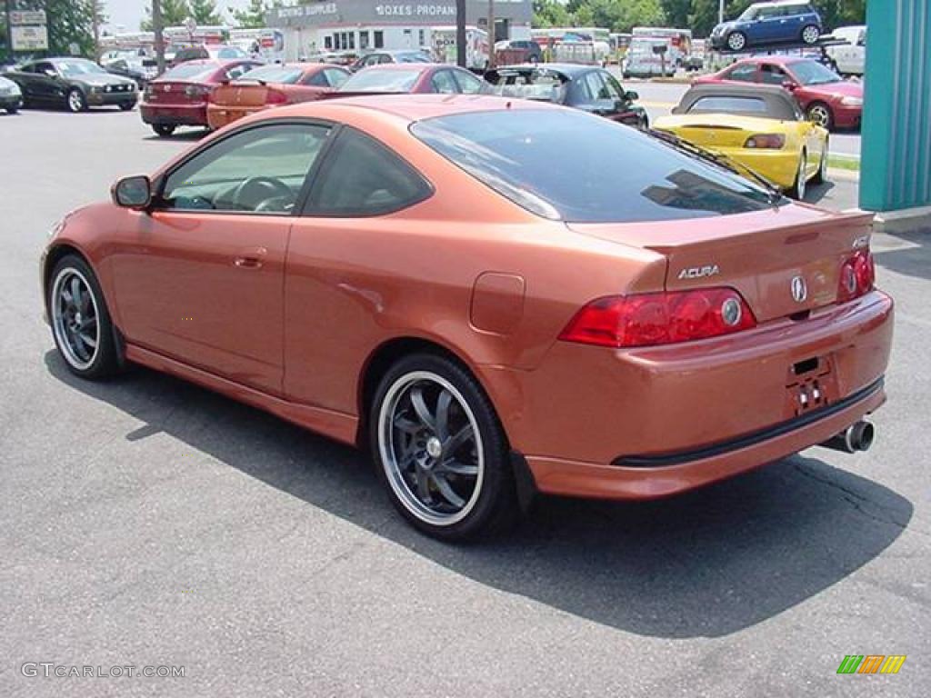 2005 RSX Type S Sports Coupe - Blaze Orange Metallic / Ebony photo #5
