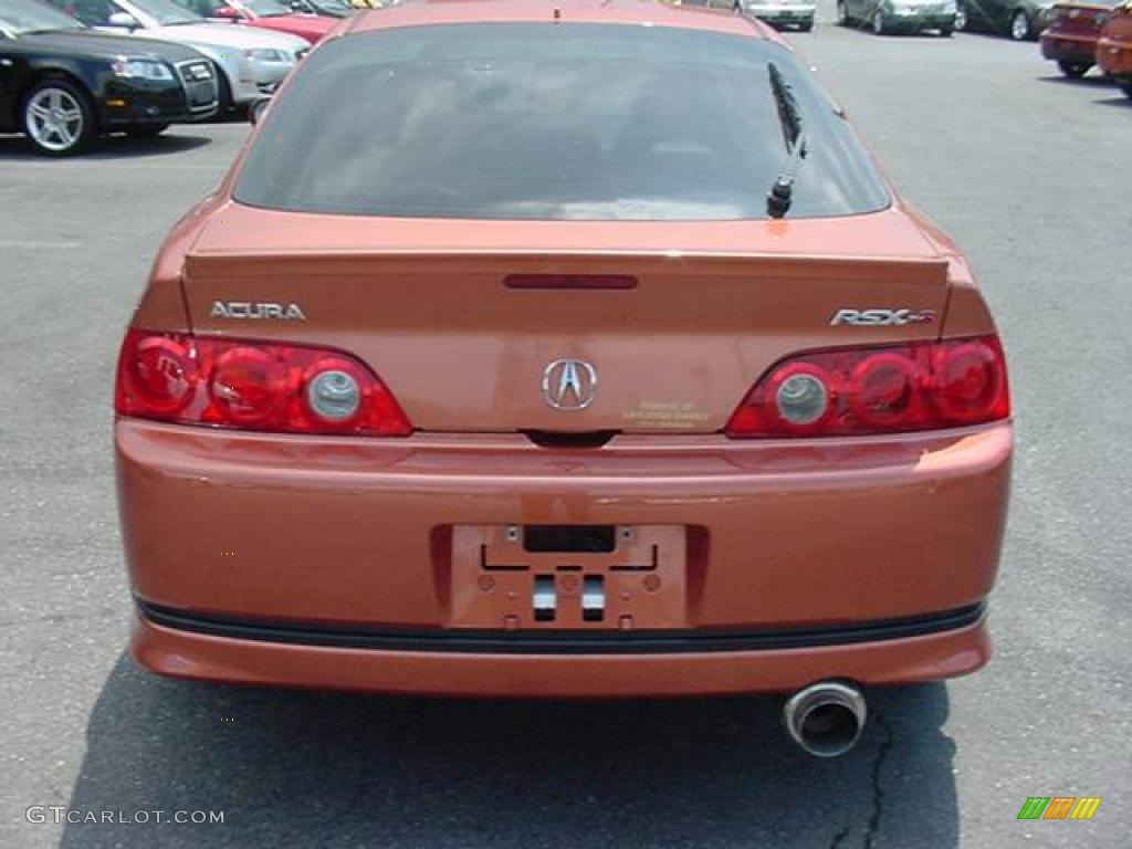 2005 RSX Type S Sports Coupe - Blaze Orange Metallic / Ebony photo #6