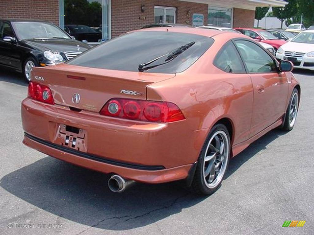 2005 RSX Type S Sports Coupe - Blaze Orange Metallic / Ebony photo #7