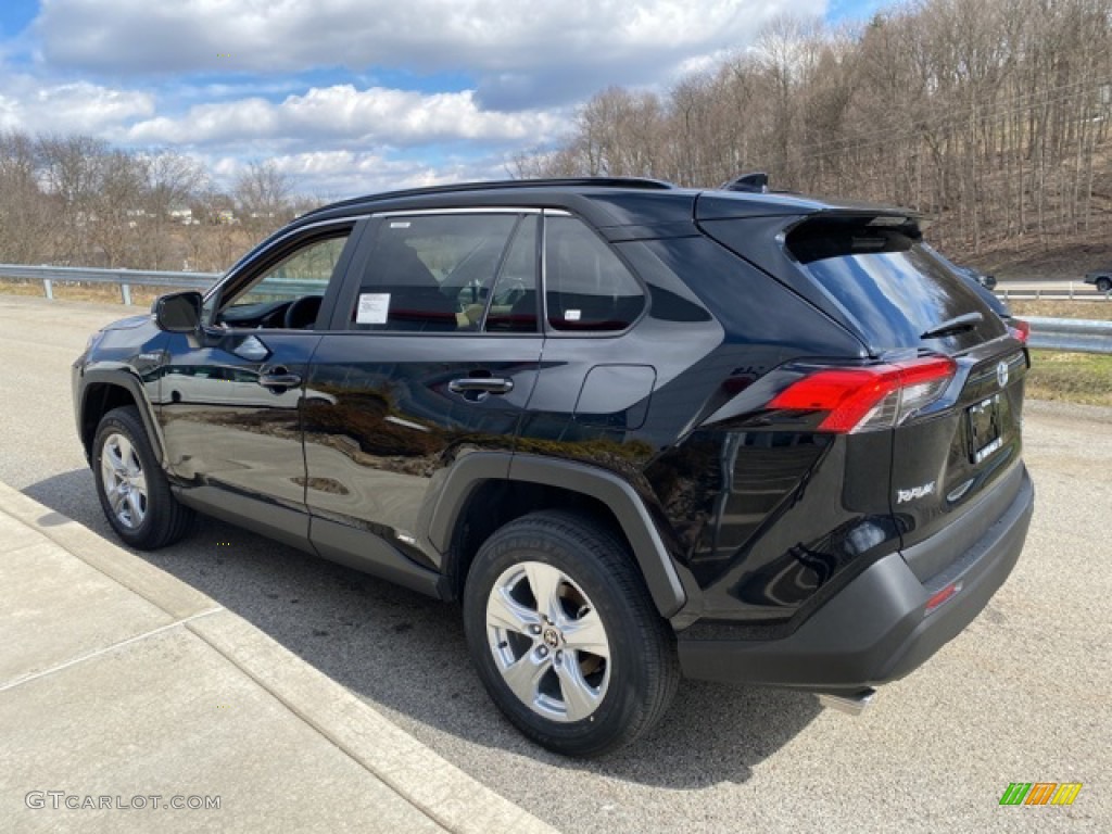 2021 RAV4 XLE AWD Hybrid - Midnight Black Metallic / Nutmeg photo #2