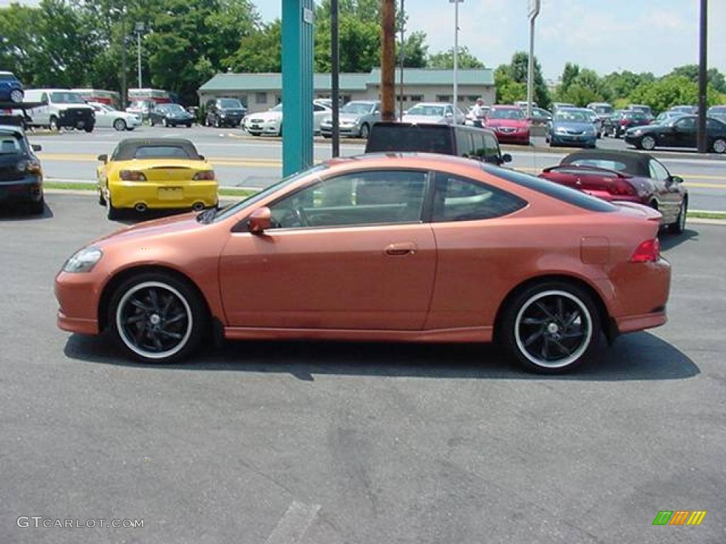 2005 RSX Type S Sports Coupe - Blaze Orange Metallic / Ebony photo #12