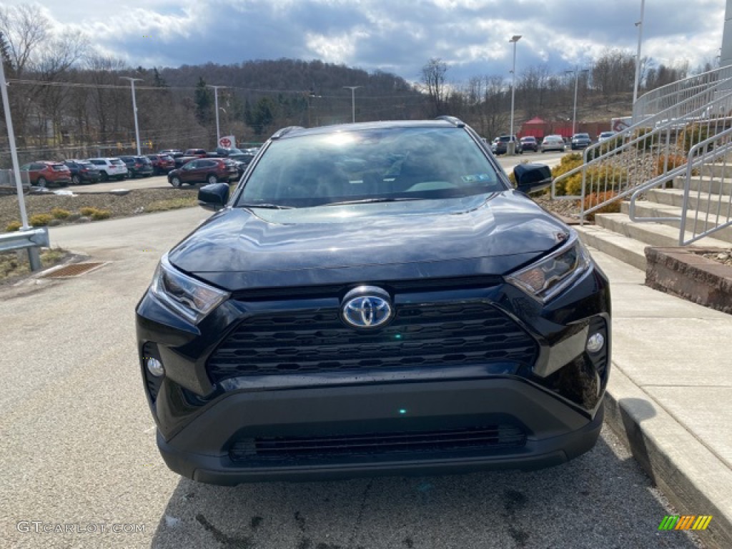 2021 RAV4 XLE AWD Hybrid - Midnight Black Metallic / Nutmeg photo #12