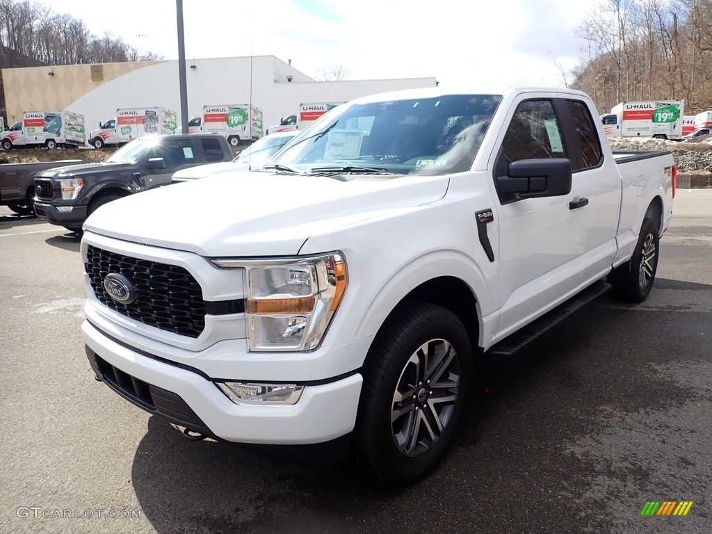 2021 F150 STX SuperCab 4x4 - Oxford White / Black photo #5