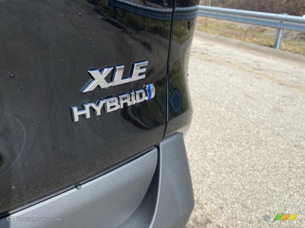 2021 RAV4 XLE AWD Hybrid - Midnight Black Metallic / Nutmeg photo #23