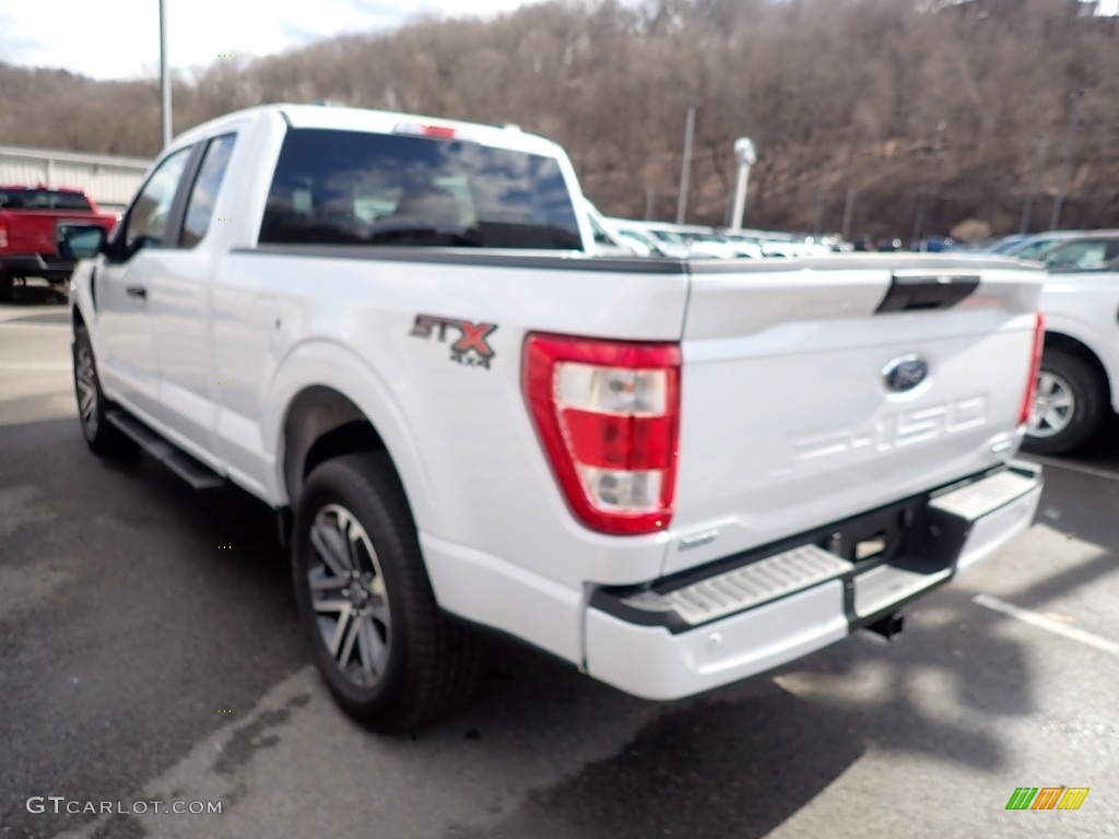 2021 F150 STX SuperCab 4x4 - Oxford White / Black photo #6