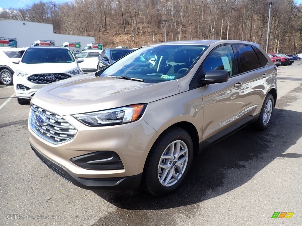 Desert Gold Metallic 2021 Ford Edge SE AWD Exterior Photo #141246698