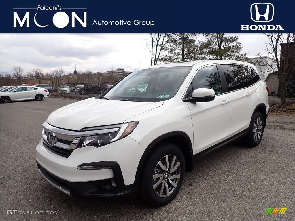 2021 Pilot EX-L AWD - Platinum White Pearl / Beige photo #1
