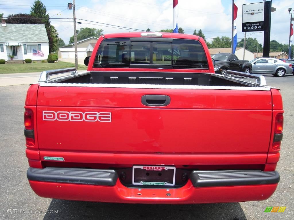 2000 Ram 1500 Sport Regular Cab - Flame Red / Agate photo #4