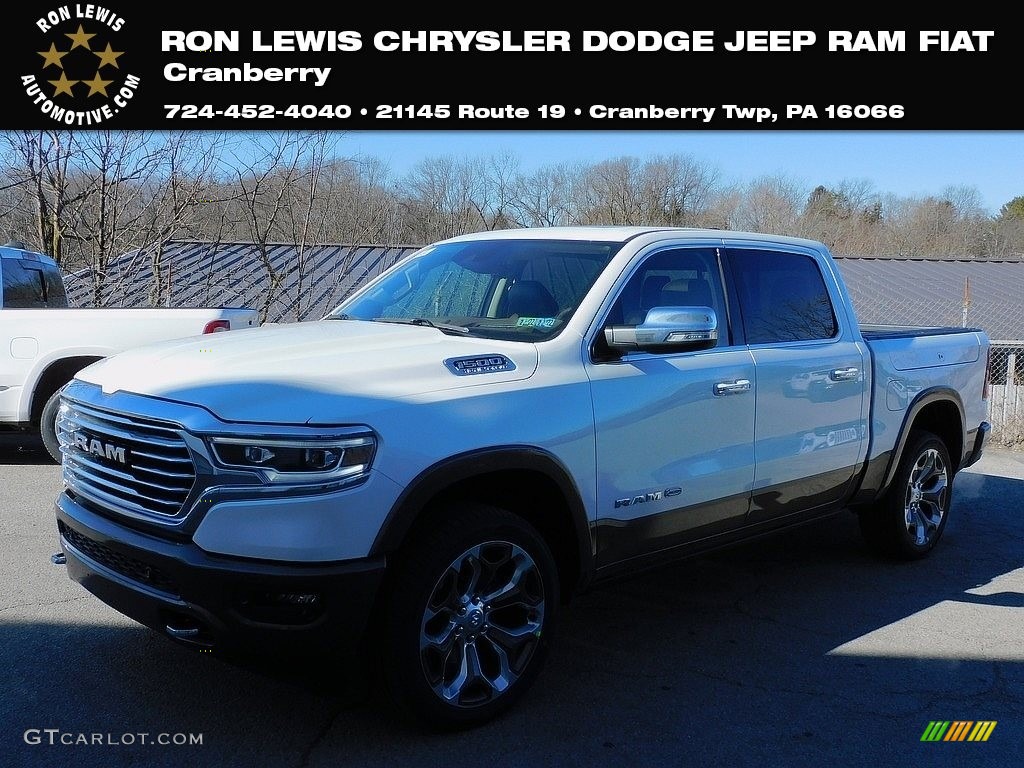 2021 1500 Long Horn Crew Cab 4x4 - Ivory White Tri-Coat Pearl / Light Frost Beige/Mountain Brown photo #1