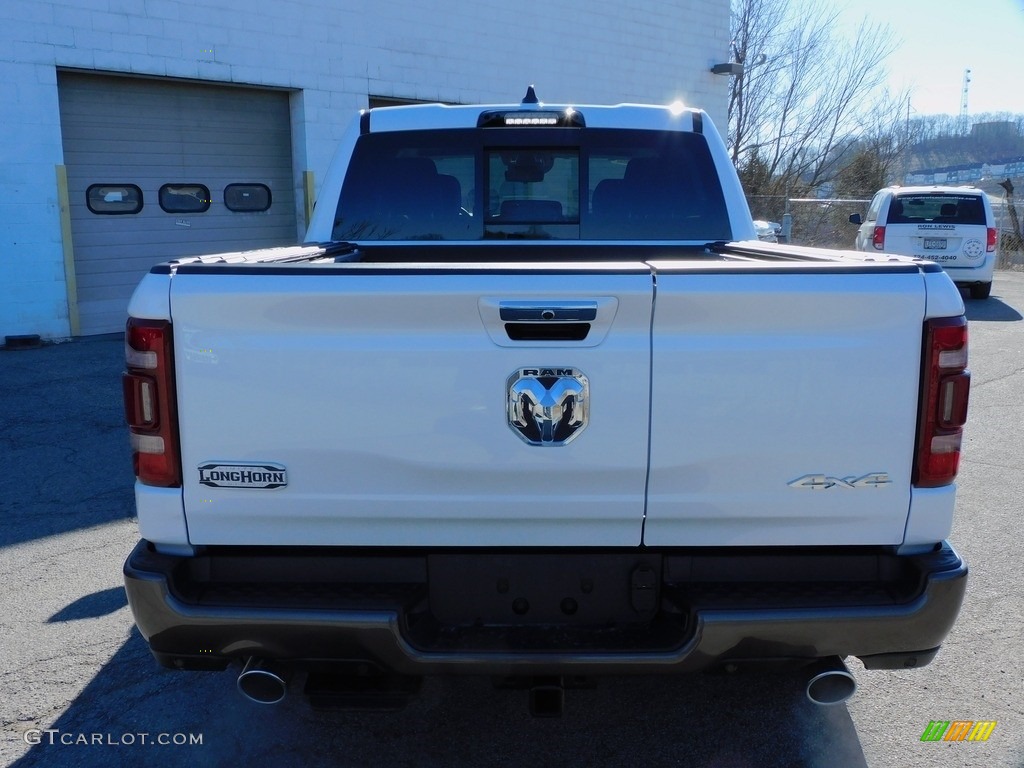 2021 1500 Long Horn Crew Cab 4x4 - Ivory White Tri-Coat Pearl / Light Frost Beige/Mountain Brown photo #6