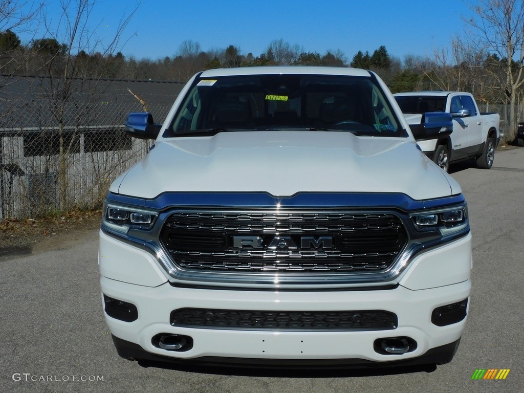 2021 1500 Limited Crew Cab 4x4 - Ivory White Tri-Coat Pearl / Light Frost Beige/Black photo #2