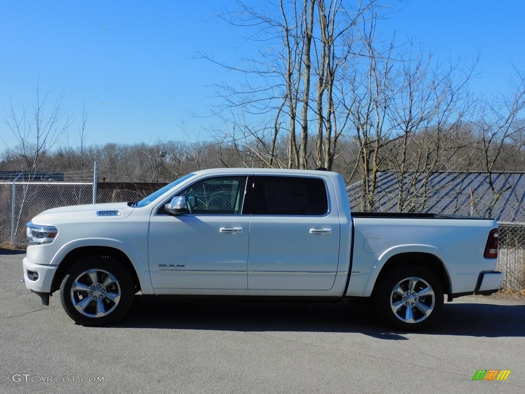2021 1500 Limited Crew Cab 4x4 - Ivory White Tri-Coat Pearl / Light Frost Beige/Black photo #9