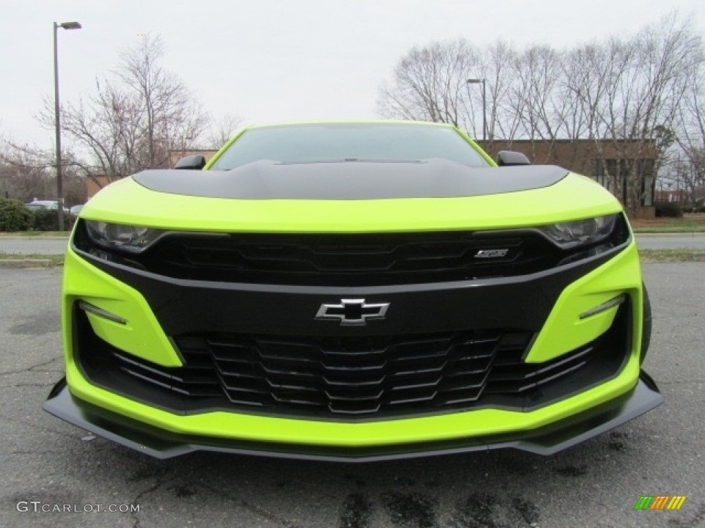 2019 Camaro SS Coupe - Shock (Light Green) / Jet Black photo #4