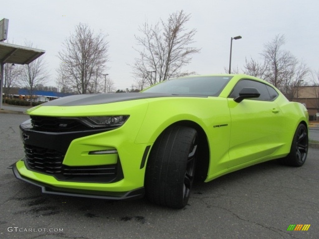 2019 Camaro SS Coupe - Shock (Light Green) / Jet Black photo #6