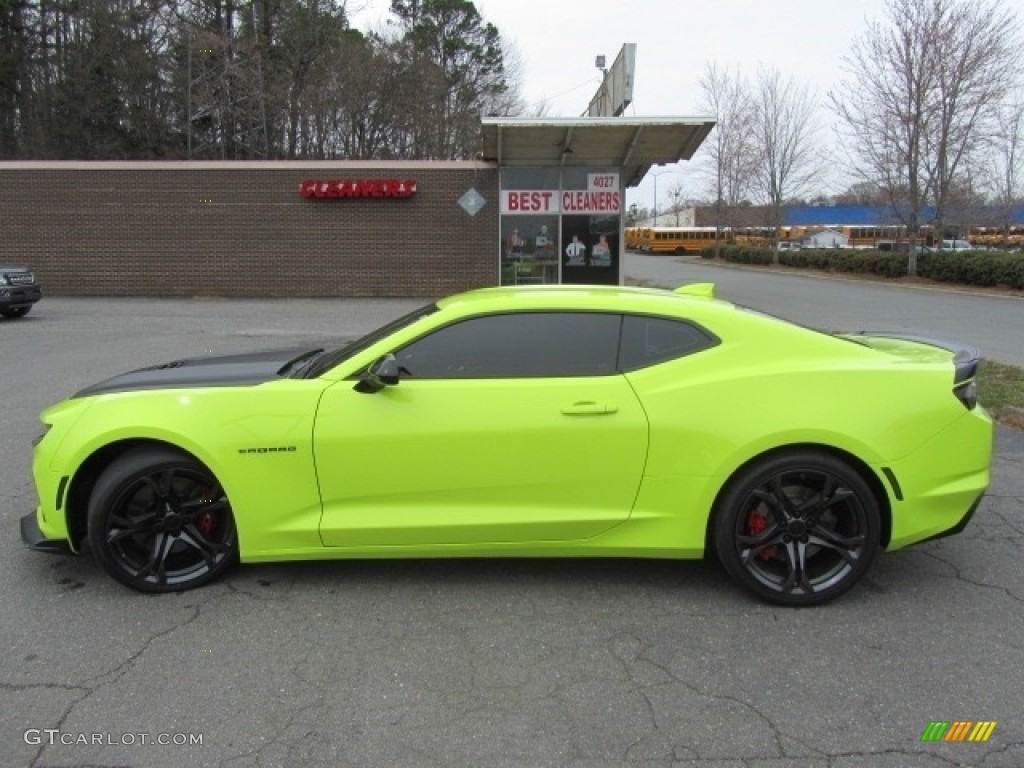 2019 Camaro SS Coupe - Shock (Light Green) / Jet Black photo #7