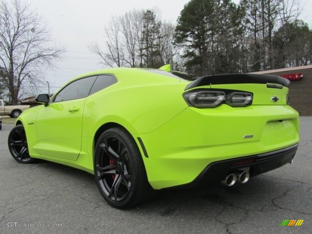 2019 Camaro SS Coupe - Shock (Light Green) / Jet Black photo #8