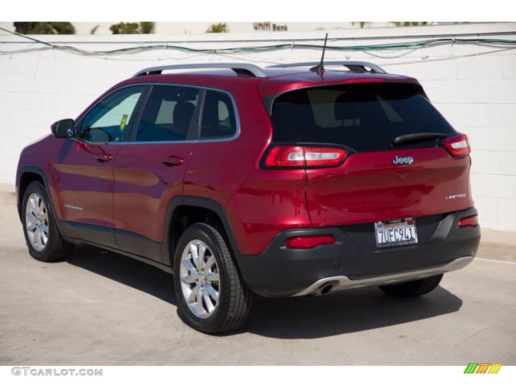 Deep Cherry Red Crystal Pearl 2017 Jeep Cherokee Limited Exterior Photo #141249940