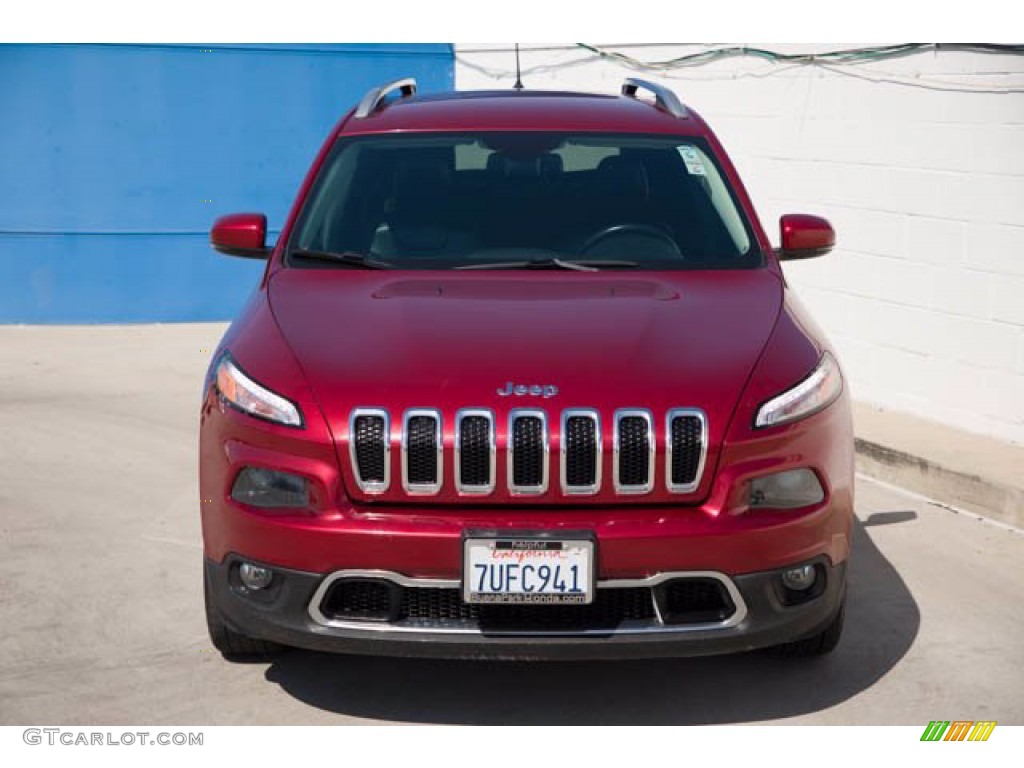 Deep Cherry Red Crystal Pearl 2017 Jeep Cherokee Limited Exterior Photo #141250039