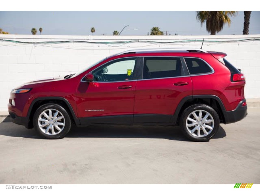 Deep Cherry Red Crystal Pearl 2017 Jeep Cherokee Limited Exterior Photo #141250081