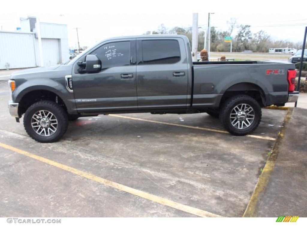 2018 F250 Super Duty Lariat Crew Cab 4x4 - Stone Gray / Black photo #5