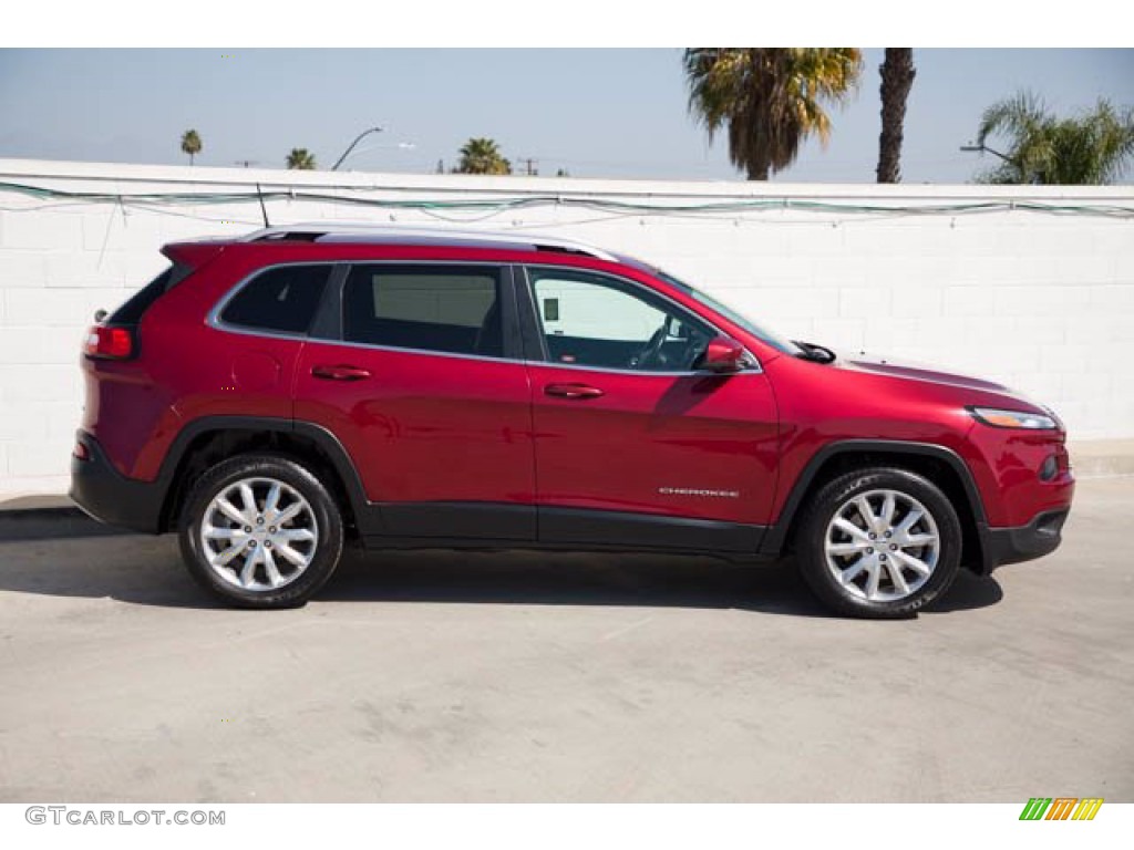 Deep Cherry Red Crystal Pearl 2017 Jeep Cherokee Limited Exterior Photo #141250141