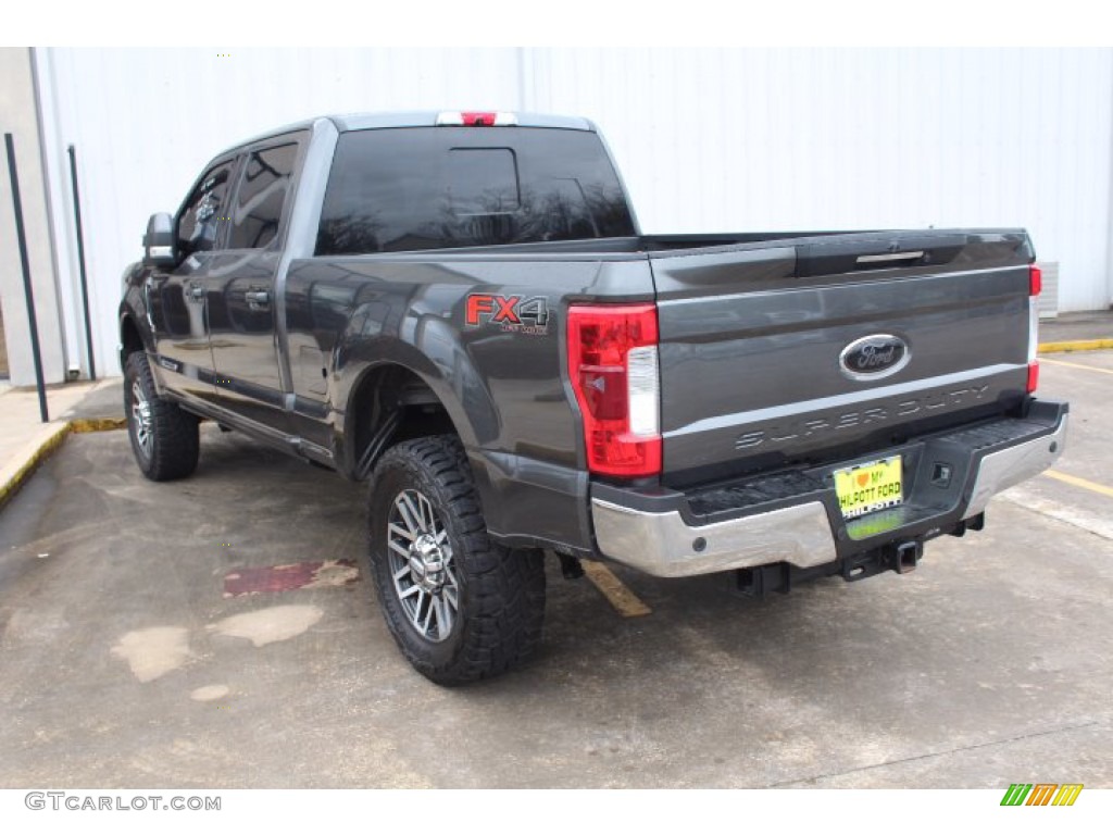 2018 F250 Super Duty Lariat Crew Cab 4x4 - Stone Gray / Black photo #6