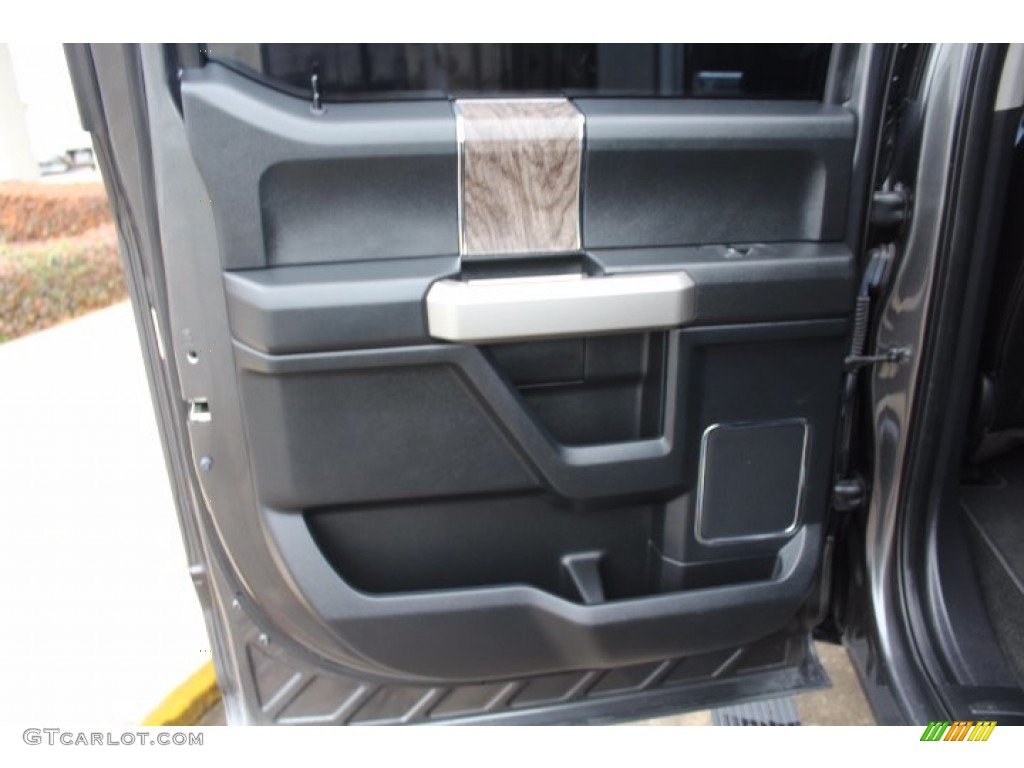 2018 F250 Super Duty Lariat Crew Cab 4x4 - Stone Gray / Black photo #20