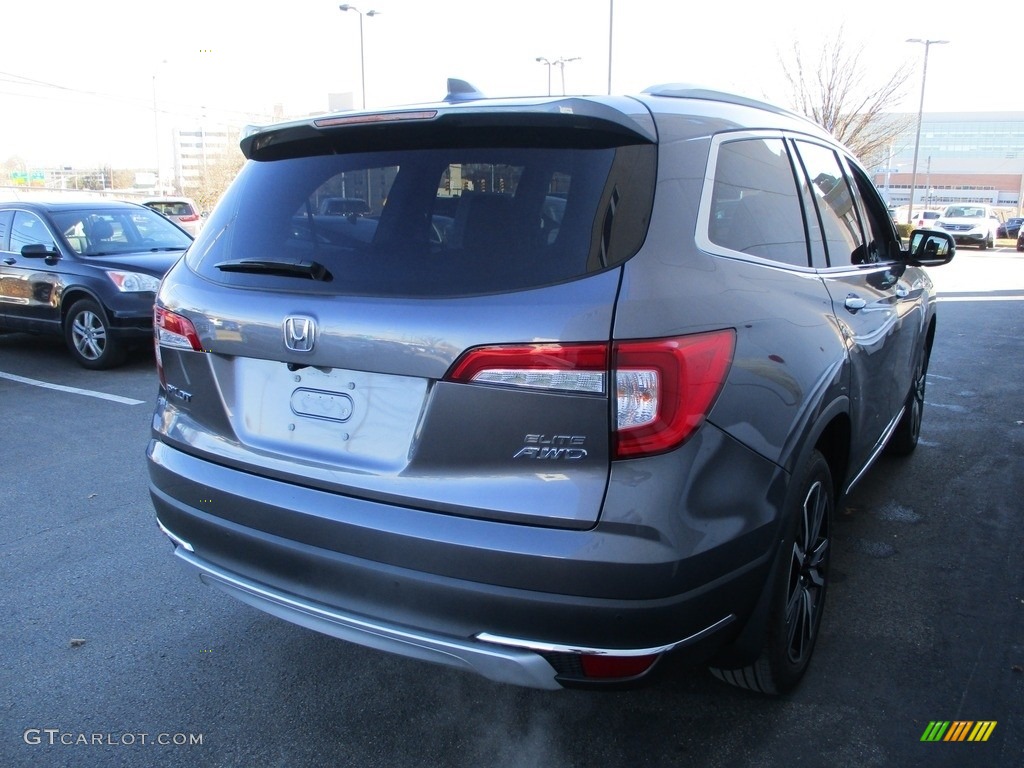 2019 Pilot Elite AWD - Modern Steel Metallic / Black photo #5