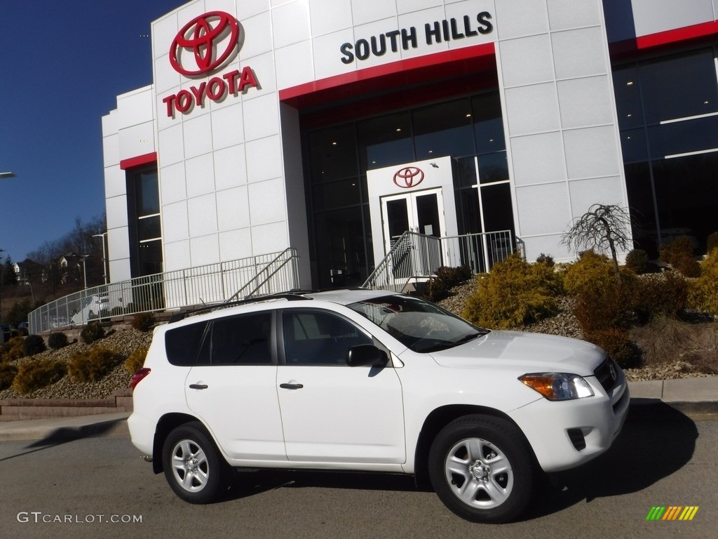 2011 RAV4 I4 4WD - Super White / Sand Beige photo #2