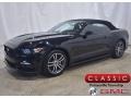 2017 Shadow Black Ford Mustang EcoBoost Premium Convertible  photo #2