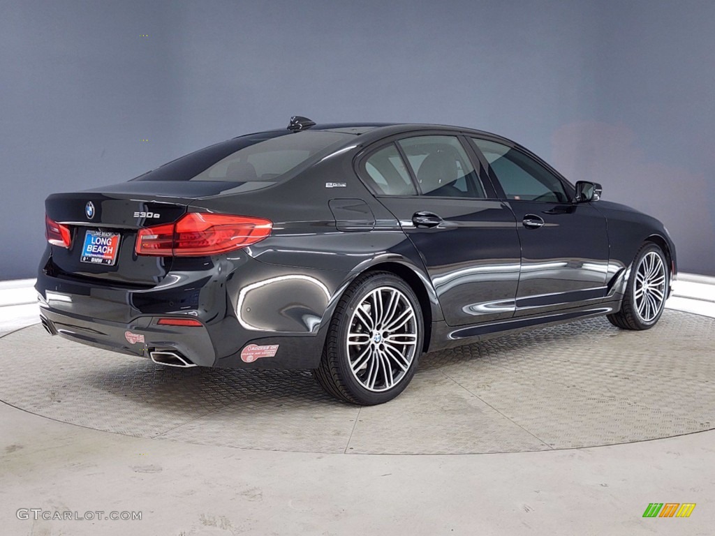 Black Sapphire Metallic 2019 BMW 5 Series 530e iPerformance Sedan Exterior Photo #141252715