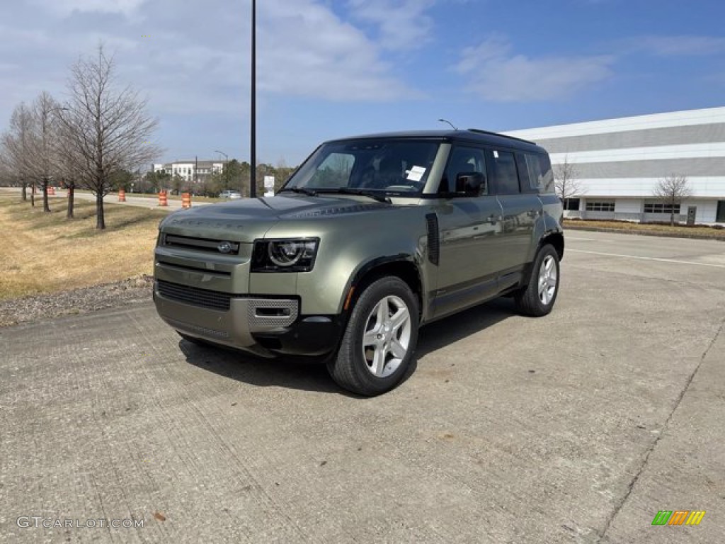 2021 Defender 110 X-Dynamic HSE - Pangea Green Metallic / Acorn photo #1