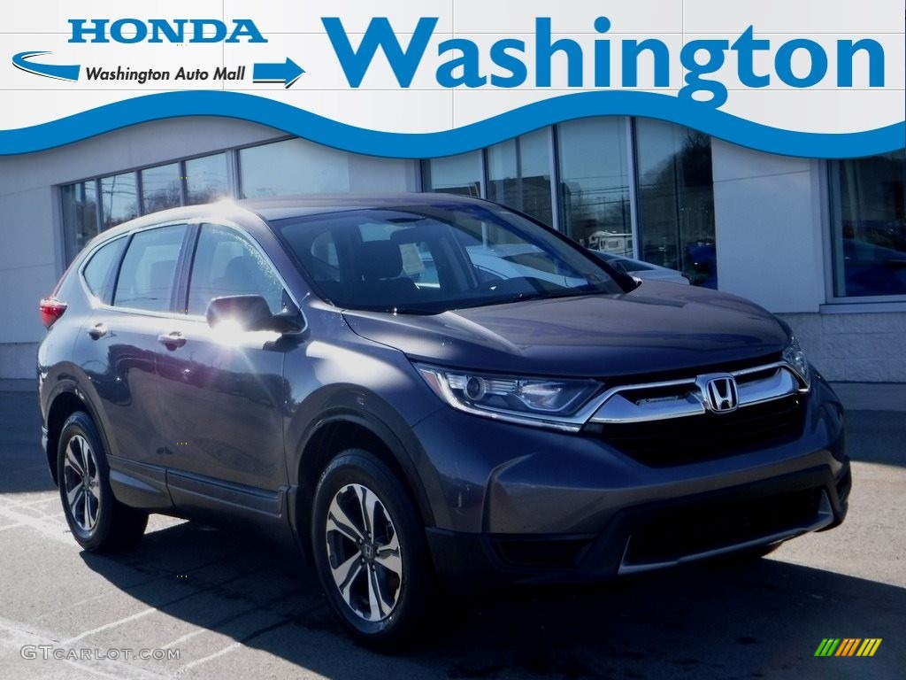 2019 CR-V LX AWD - Modern Steel Metallic / Black photo #1