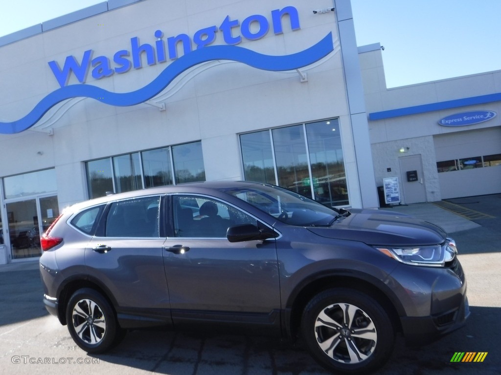 2019 CR-V LX AWD - Modern Steel Metallic / Black photo #2