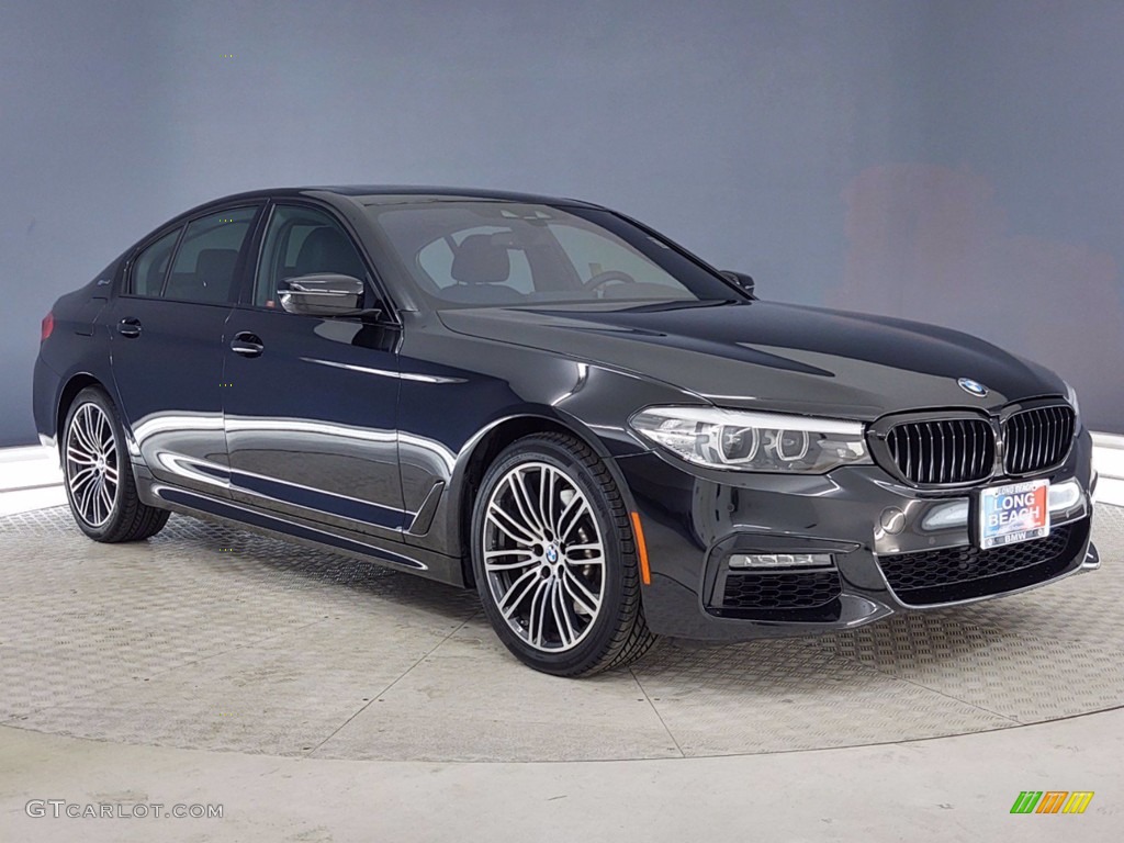 Black Sapphire Metallic 2019 BMW 5 Series 530e iPerformance Sedan Exterior Photo #141253596