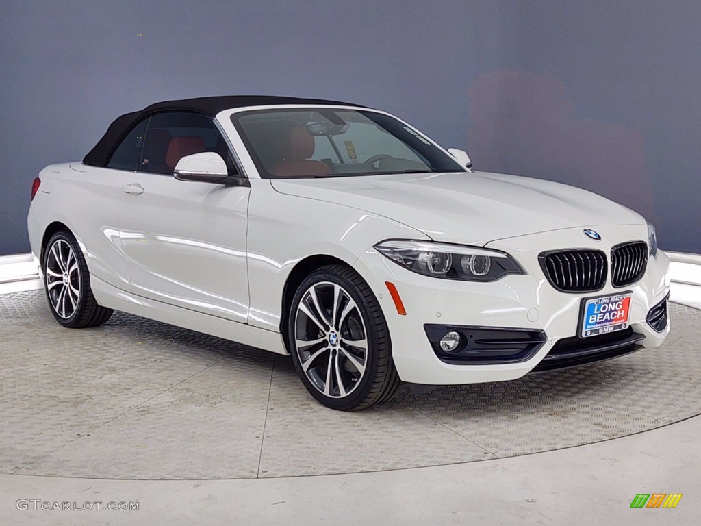 2018 2 Series 230i Convertible - Alpine White / Coral Red photo #1