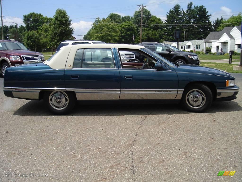 1995 DeVille Sedan - Dark Calypso Green Metallic / Tan photo #6