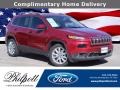 Deep Cherry Red Crystal Pearl 2017 Jeep Cherokee Limited