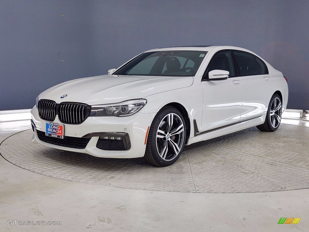 2018 7 Series 740i Sedan - Mineral White Metallic / Black photo #3