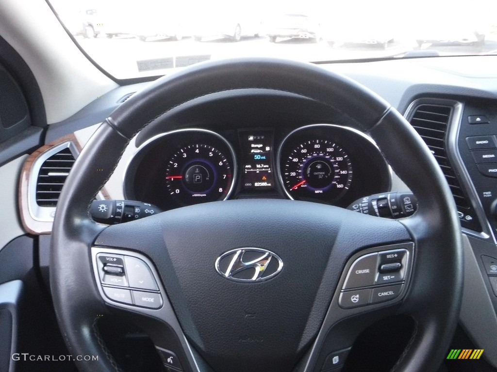 2014 Hyundai Santa Fe GLS AWD Beige Steering Wheel Photo #141256669