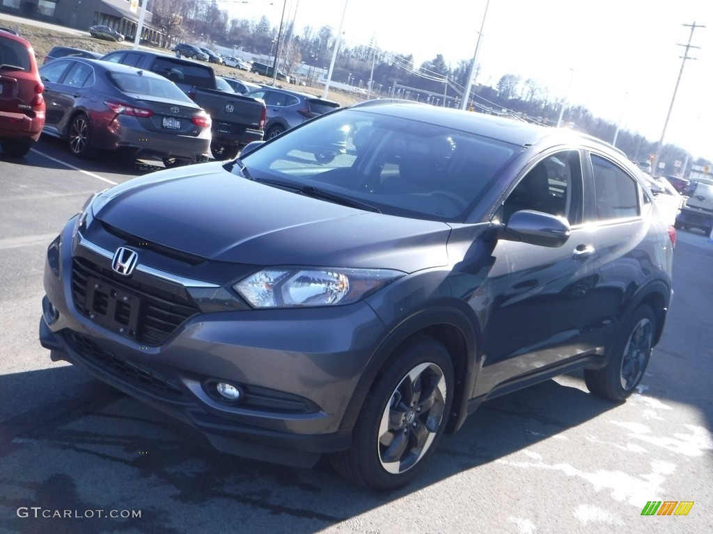 2018 HR-V EX-L AWD - Modern Steel Metallic / Black photo #5