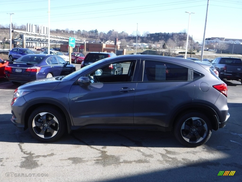 2018 HR-V EX-L AWD - Modern Steel Metallic / Black photo #6