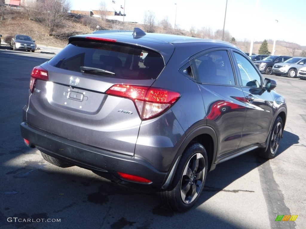 2018 HR-V EX-L AWD - Modern Steel Metallic / Black photo #9