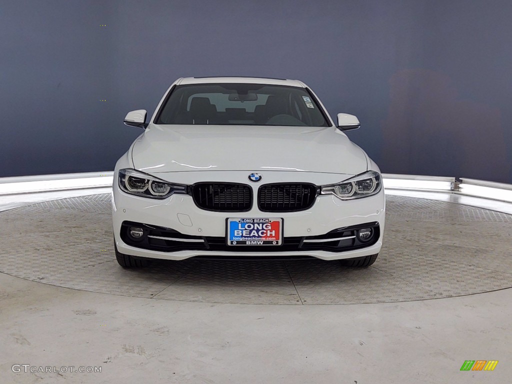 2018 3 Series 330e iPerformance Sedan - Alpine White / Black photo #2