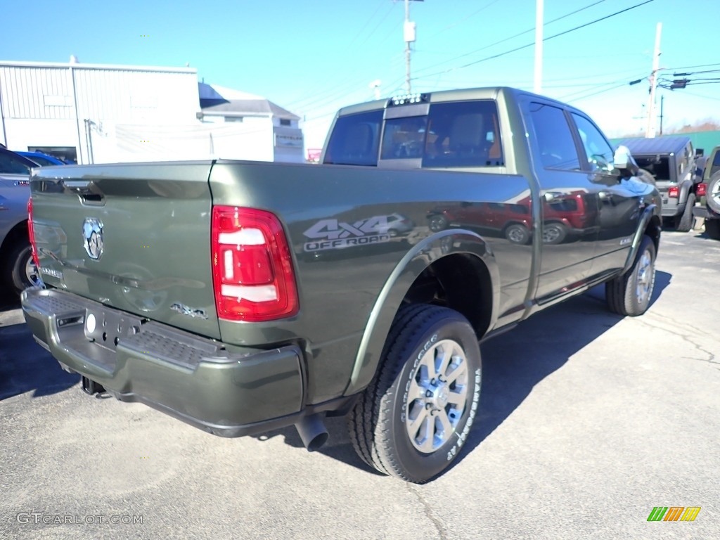 2021 2500 Laramie Crew Cab 4x4 - Olive Green Pearl / Black photo #6