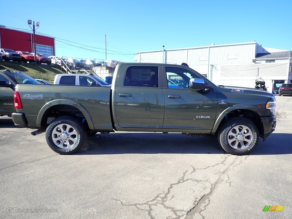 2021 2500 Laramie Crew Cab 4x4 - Olive Green Pearl / Black photo #7