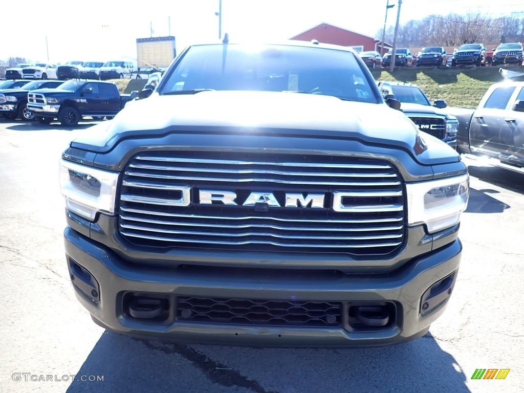 2021 2500 Laramie Crew Cab 4x4 - Olive Green Pearl / Black photo #9